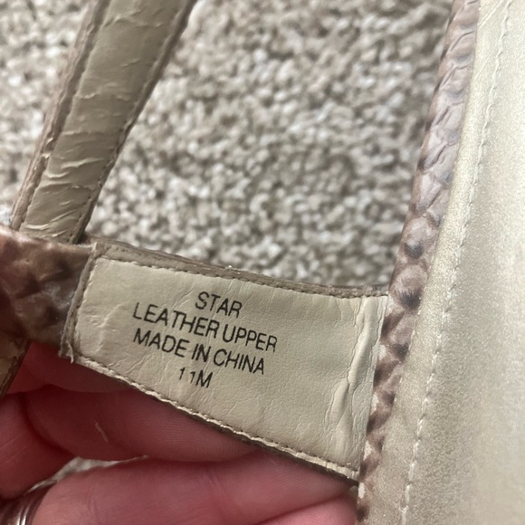 Tahari Star Leather Strappy Slingback Cork Wedge Sandals Size 11M - Picture 6 of 6